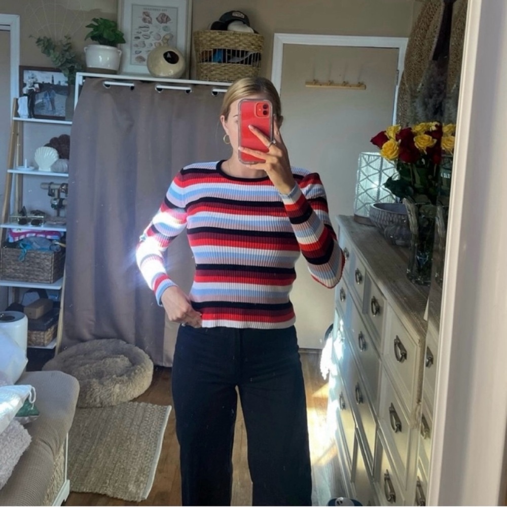 Forever 21 striped colorful sweater top